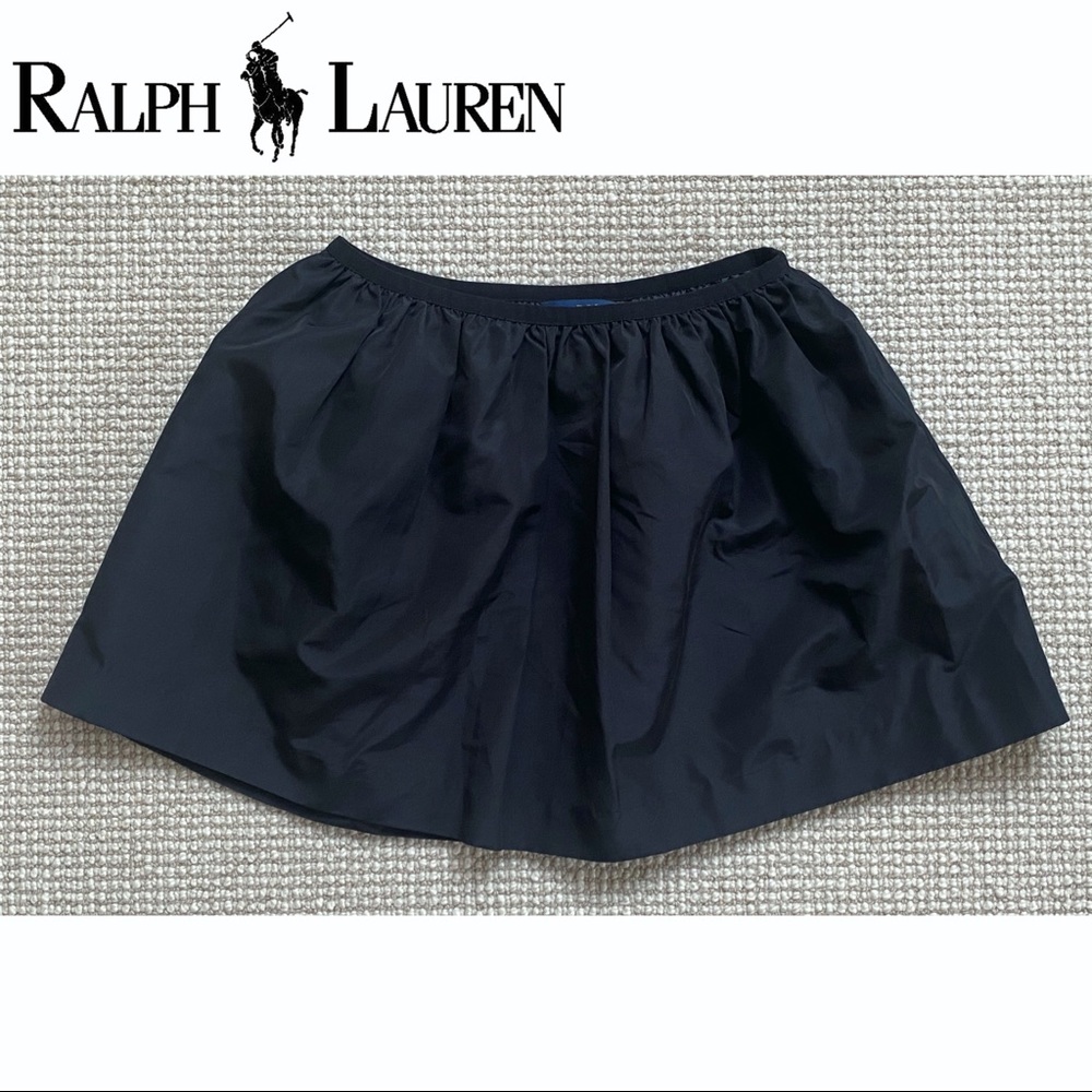 Gorgeous Ralph Lauren Girl’s Black , elastic waist Skirt Sz . Lg (12-14)